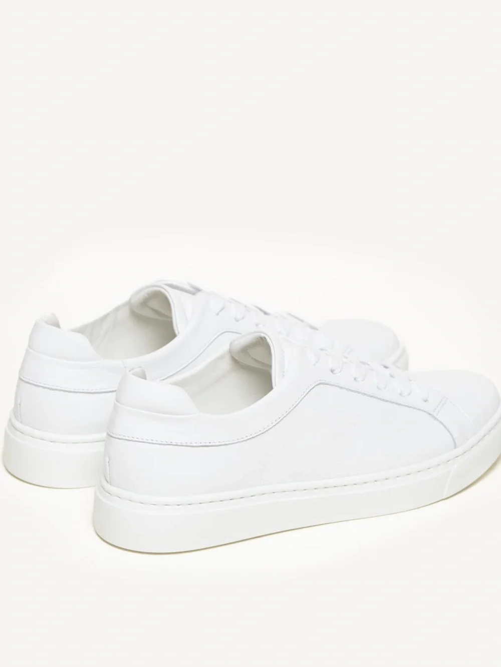 M.Gemi The Palestra Due Calf Leather Lace Up Low Top White SneakerS EUC Size 38